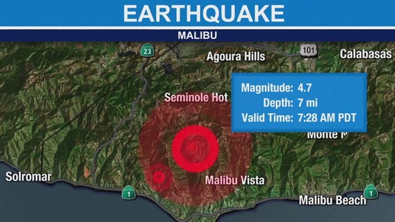 Earthquake centered in Malibu rattles Southern California